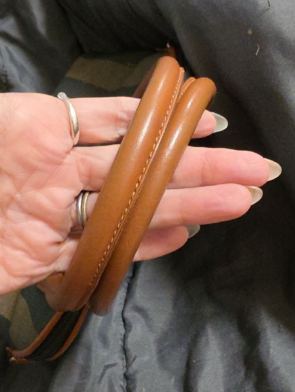 AUTHENTIC Fendi Brown and Black Striped Satchel - Picture 12 of 13